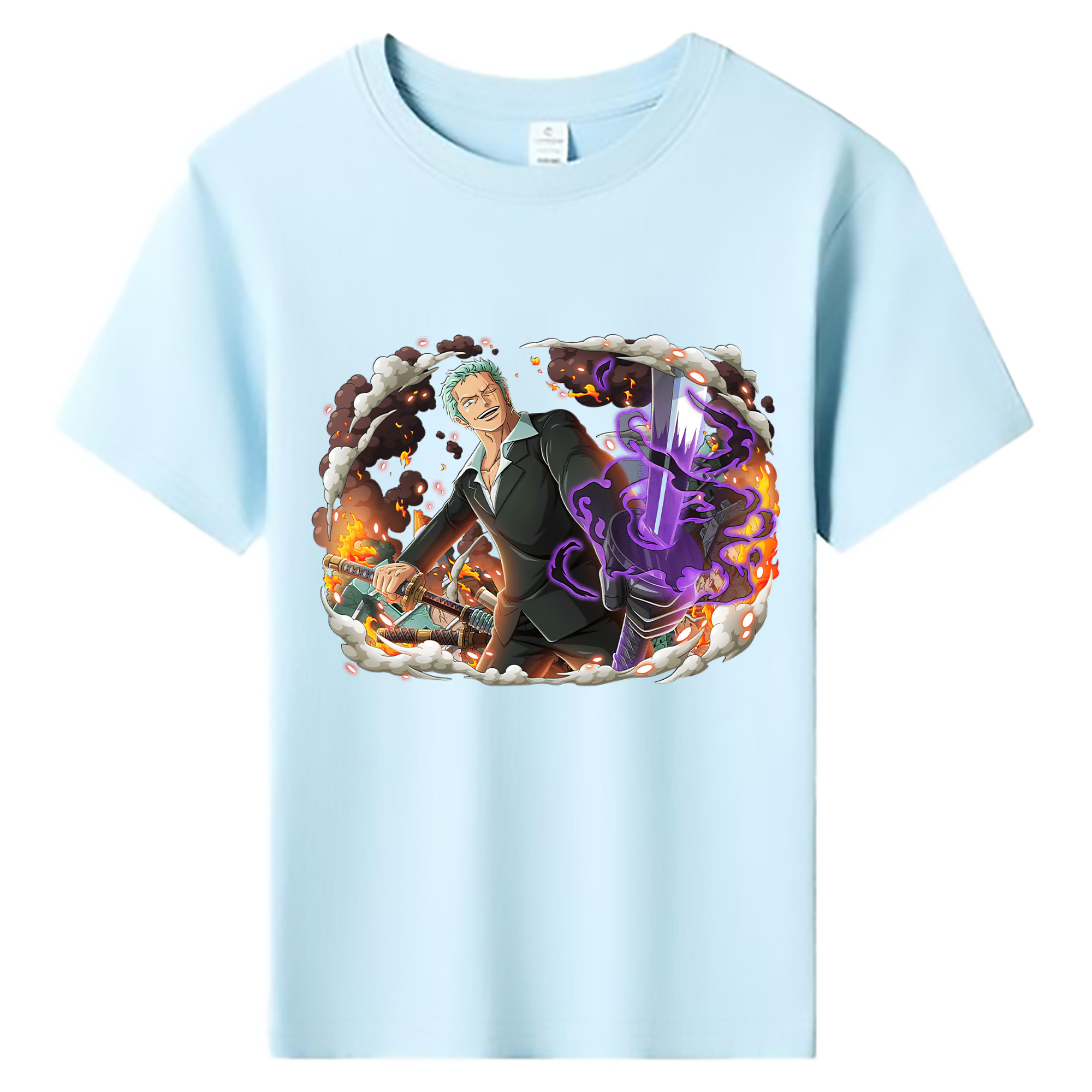 ワンピース ロロノア・ゾロ ONE PIECE Roronoa Zoro 綿100％キッズTシャツ（フロントプリント）